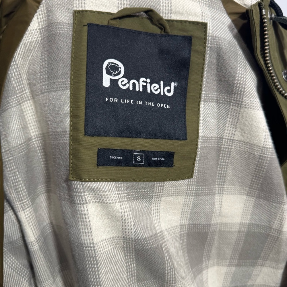 Madewell x Penfield • Kasson Flannel Lined Rain Field Cargo Jacket Olive Green S - Picture 12 of 16
